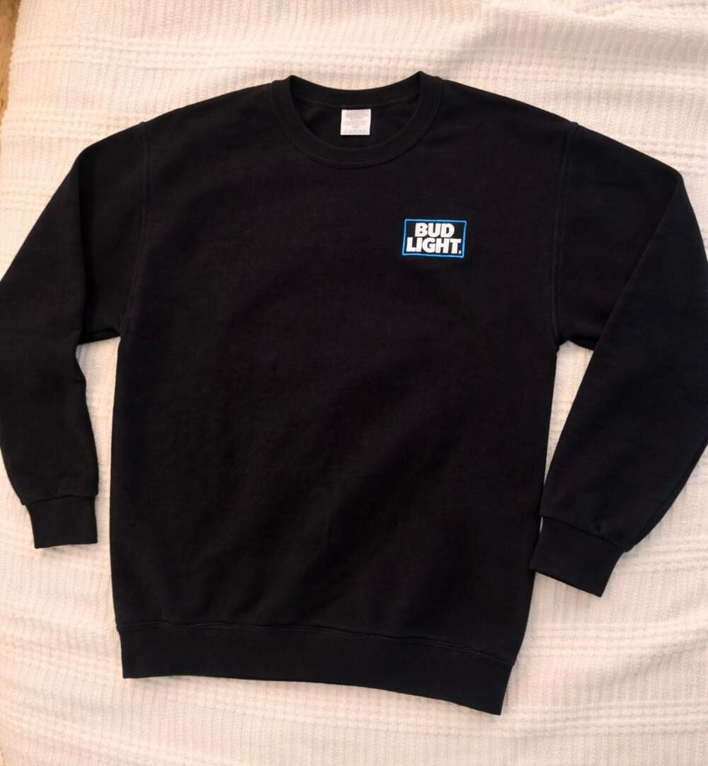 Bud Light Logo Black Crewneck Sweatshirt